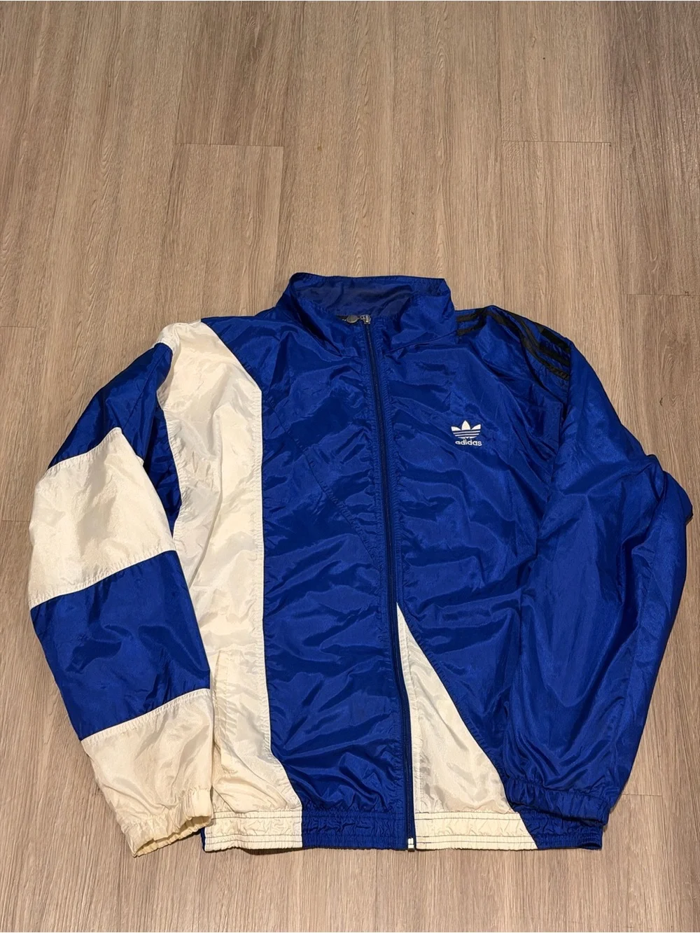 Vintage adidas Men's Colorblock Tracksuit Set Navy White Jacket Pants Size M